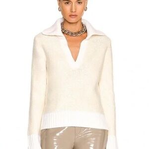 Veronica Beard Brogan Spread Collar Sweater